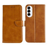 Bibliothèque Rixus pour Samsung Galaxy S25 Edge Marron clair