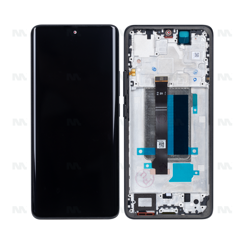 Chassis + Ecran Original OEM + Vitre pour Xiaomi Redmi Note 13 Pro Plus 5G (23090RA98G) - Noir