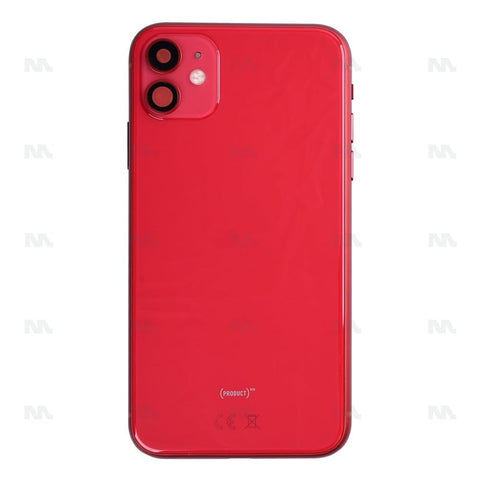 Boîtier pour Apple iPhone 11 avec petites pièces, compatible avec le modèle rouge