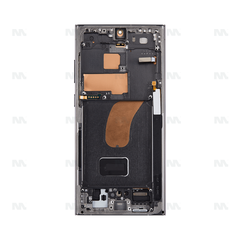 Chassis + Ecran Officiel Service Pack + Vitre pour Samsung Galaxy S23 Ultra S918B - Vert