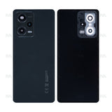 Vitre arrière pour Xiaomi Redmi Note 12 Pro 5G avec objectif, noir onyx, OEM