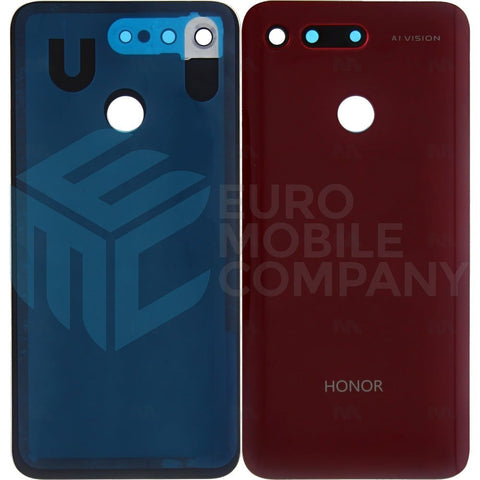 Vitre arrière pour Huawei Honor View 20 avec objectif Phantom Red OEM
