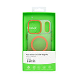 Coque Rixus Aero Shield Compatible MagSafe pour Apple iPhone 17 Pro Max, 18 Pro Max - Orange