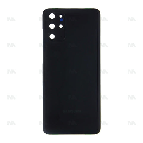 Vitre arrière avec objectif pour Samsung Galaxy S20 Plus 4G G985F, S20 Plus 5G G986B - Noir cosmique - OEM