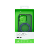 Coque Rixus SnapGrip 360 avec Anneau Support pour Apple iPhone 16 Pro - Bleu