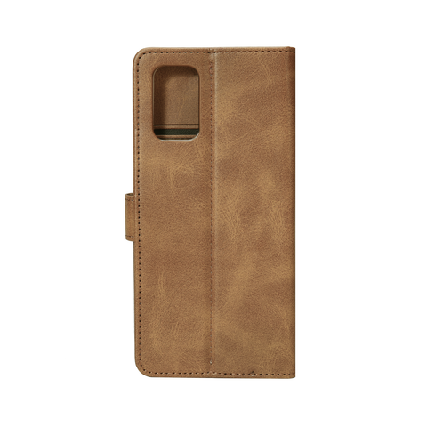 Rixus Bookcase pour Samsung Galaxy A71 4G Marron clair
