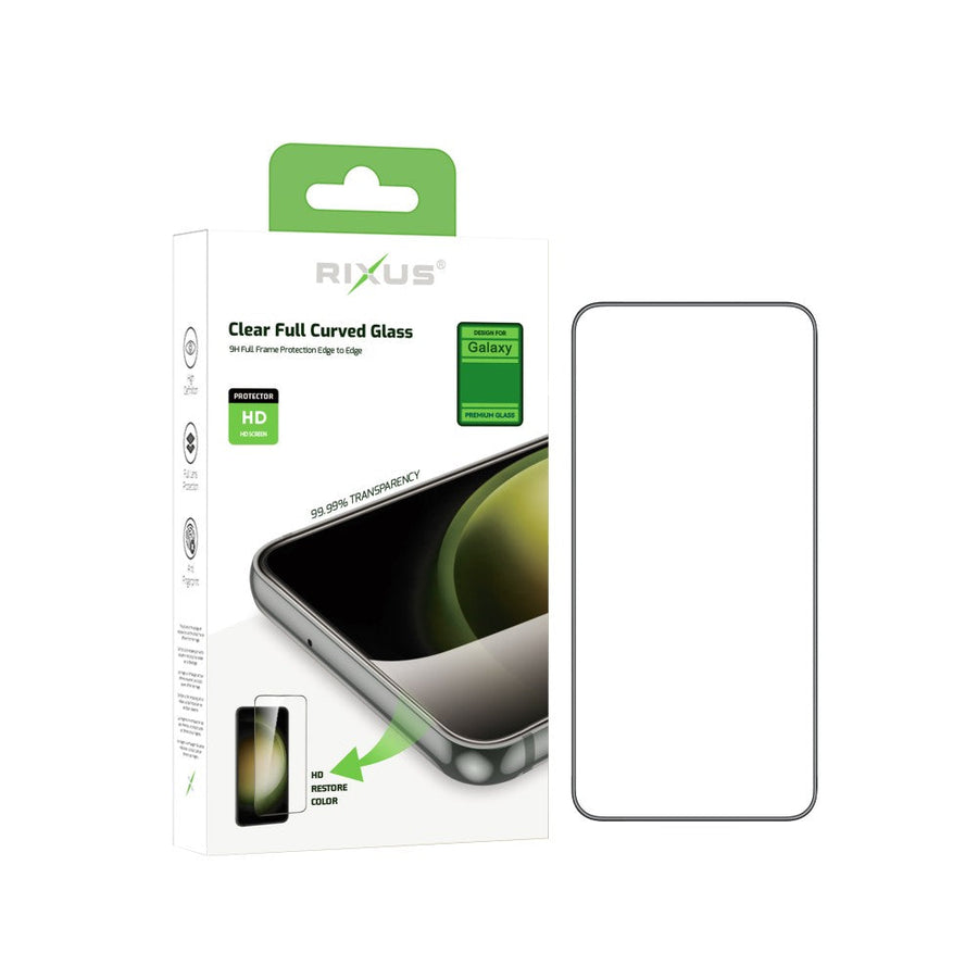 Verre trempé Rixus Clear HD à bords incurvés pour Samsung Galaxy A35, A55