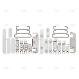 Ensemble de boutons latéraux blancs compatibles pour Apple iPhone 16 et 16 Plus (4 pièces)