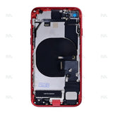 Boîtier avec petites pièces – Rouge – Compatible pour Apple iPhone SE 2020