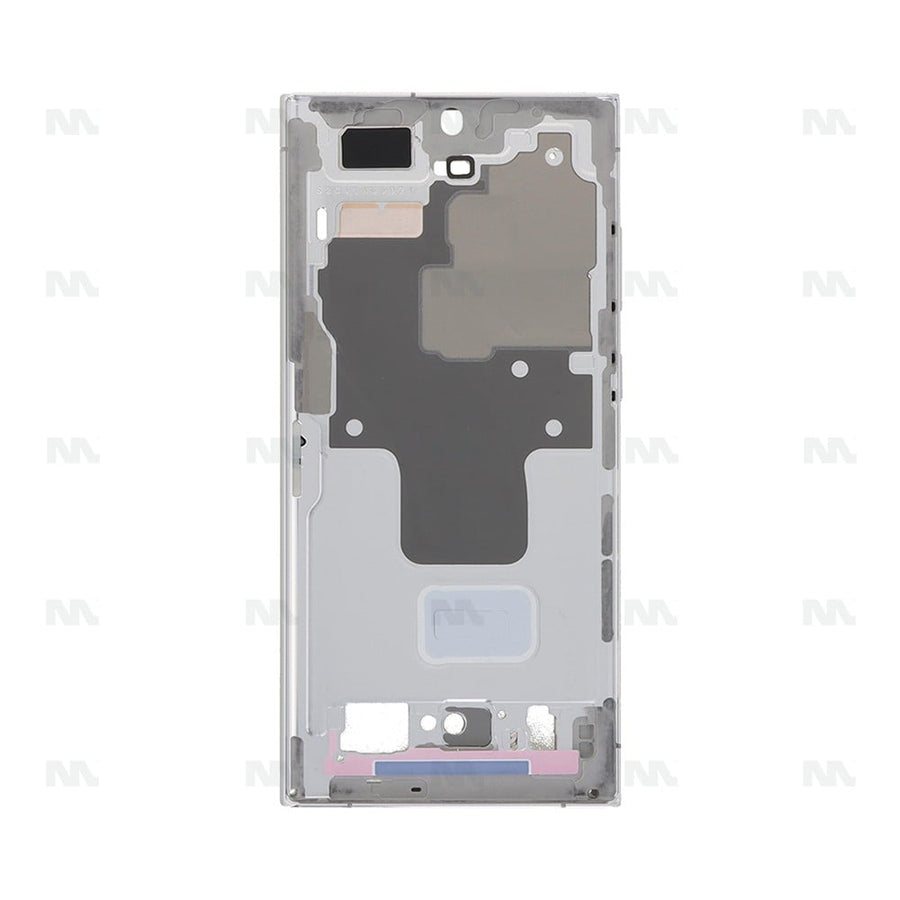 Cadre central pour Samsung Galaxy S23 Ultra S918B – bleu ciel, lime – OEM