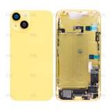 Boîtier pour Apple iPhone 14 avec petites pièces, jaune, OEM