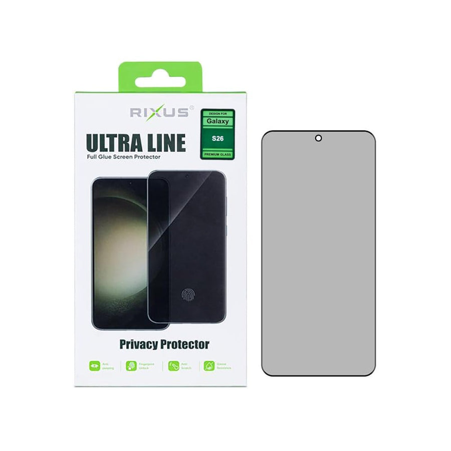 Verre trempé Rixus Privacy Ultra Line pour Samsung Galaxy S26