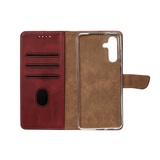 Rixus Bookcase pour Samsung Galaxy A25 5G Rouge foncé