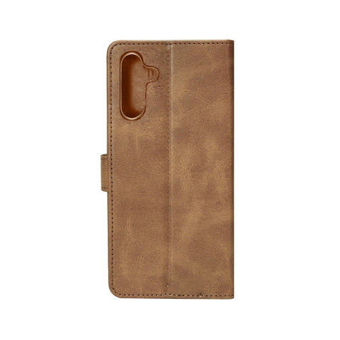Bibliothèque Rixus pour Samsung Galaxy S25 FE Marron clair
