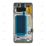 Chassis + Ecran OLED + Vitre pour Samsung Galaxy S10 G973F - Prism White