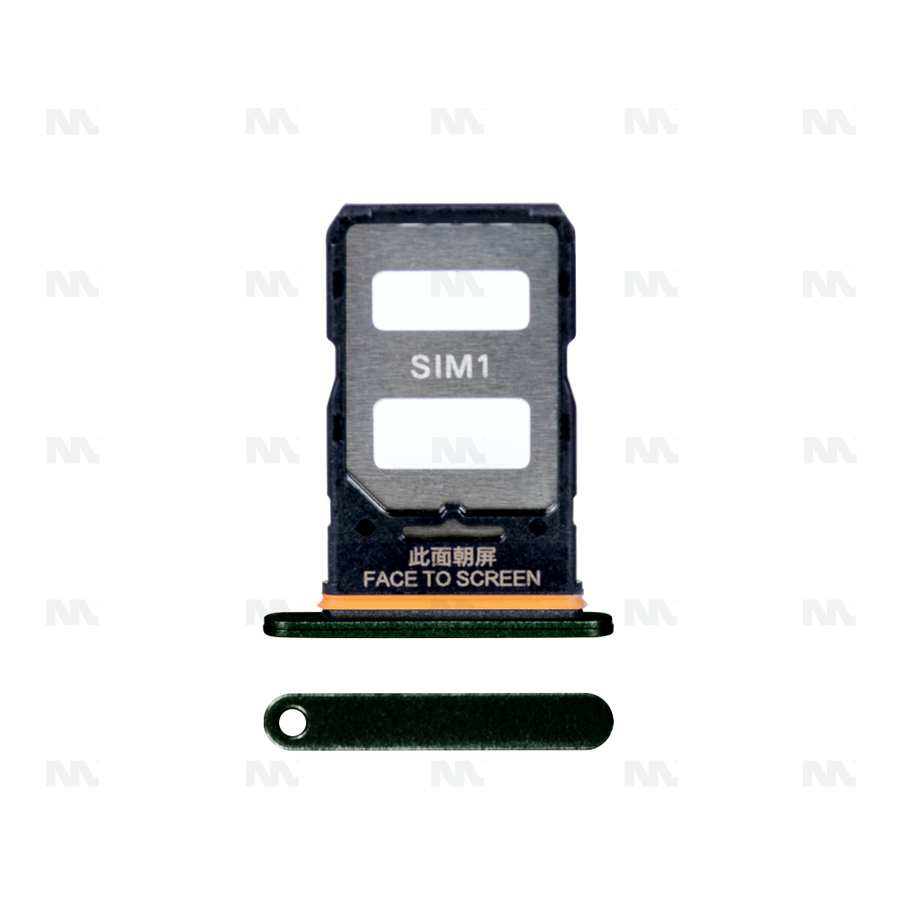Support pour carte SIM pour Xiaomi Redmi Note 13 Pro Plus 5G – vert camouflage – OEM