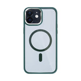 Étui Rixus Classic 04 avec MagSafe pour Apple iPhone 12 vert foncé