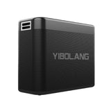 Enceinte Bluetooth Yibolang X48Pro avec deux microphones, couleur noire
