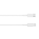 Câble de recharge rapide pour iPhone US6002M USB-C vers Lightning 200 cm blanc