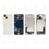 Boîtier pour Apple iPhone 15 avec petites pièces, jaune, OEM
