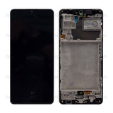Chassis + Ecran Officiel Service Pack + Vitre pour Samsung Galaxy A42 5G A426B Prism - Dot Black