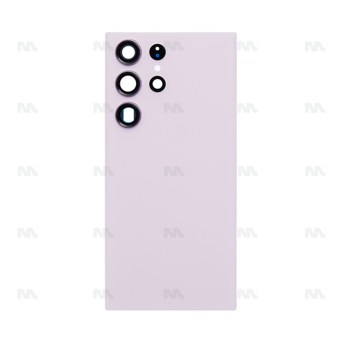 Vitre arrière pour Samsung Galaxy S23 Ultra S918B avec objectif – Lavender – OEM