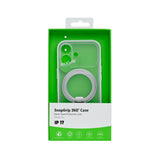 Coque Rixus SnapGrip 360 avec Anneau Support pour Apple iPhone 17 - Blanc
