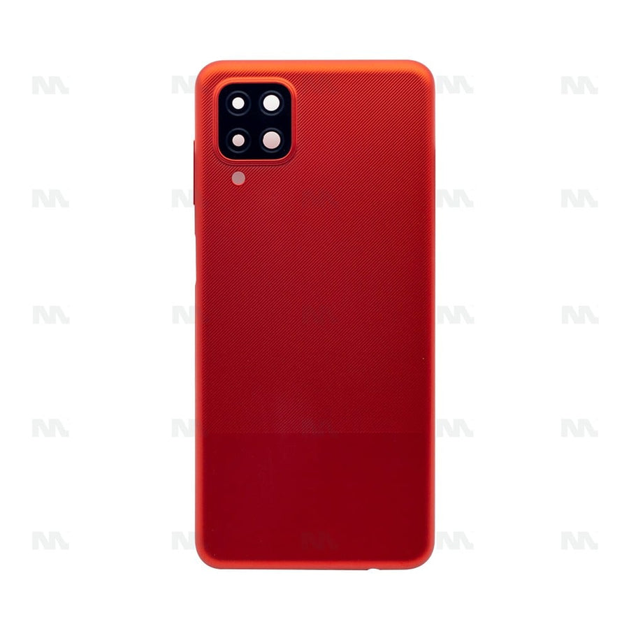 Vitre arrière pour Samsung Galaxy A12 A125F avec objectif rouge OEM