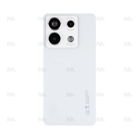 Vitre arrière pour Xiaomi Redmi Note 13 Pro 5G avec objectif blanc OEM