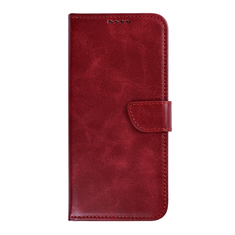 Étui Portefeuille Rixus pour Samsung Galaxy S26 FE - Rouge Foncé