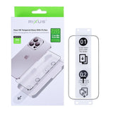 Verre Trempé Rixus Clear HD Avec Kit d'Installation Pour Apple iPhone 17 Pro Max, 18 Pro Max