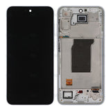 Chassis + Ecran Officiel Service Pack + Vitre pour Samsung Galaxy A35 A356B Iceblue