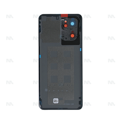 Vitre arrière avec objectif pour Oppo Reno 7 5G, Find X5 Lite - Noir étoilé - OEM