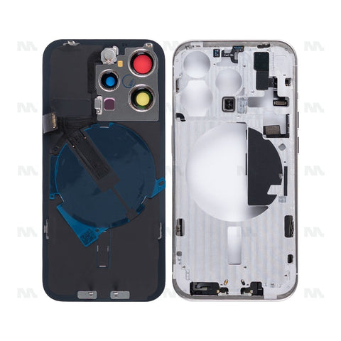 Boîtier avec petites pièces en titane blanc OEM pour Apple iPhone 15 Pro