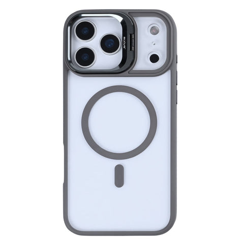 Étui Rixus Classic 03 avec MagSafe pour Apple iPhone 17 Pro Max gris titane