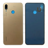 Vitre arrière pour Huawei P20 Lite avec objectif – Platine Or – Original