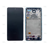 Chassis + Ecran Officiel Service Pack + Vitre pour Samsung Galaxy A72 A725F - Awesome Blue