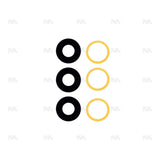 Lentilles Caméra Arrière Original OEM pour Samsung Galaxy A16 5G A166B - Noir