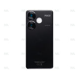 Vitre arrière pour Xiaomi Poco F6 avec objectif - Noir - OEM