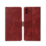Etui livre pour Samsung Galaxy A06 – Rouge foncé