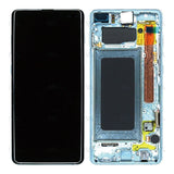 Chassis + Ecran Officiel Service Pack + Vitre pour Samsung Galaxy S10 Plus G975F - Prism Green
