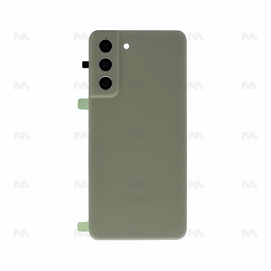 Vitre arrière pour Samsung Galaxy S21 FE G990B avec objectif Olive OEM