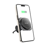 Chargeur de voiture sans fil Rixus RXWC20 pour support de voiture Magsafe 15 W gris sidéral