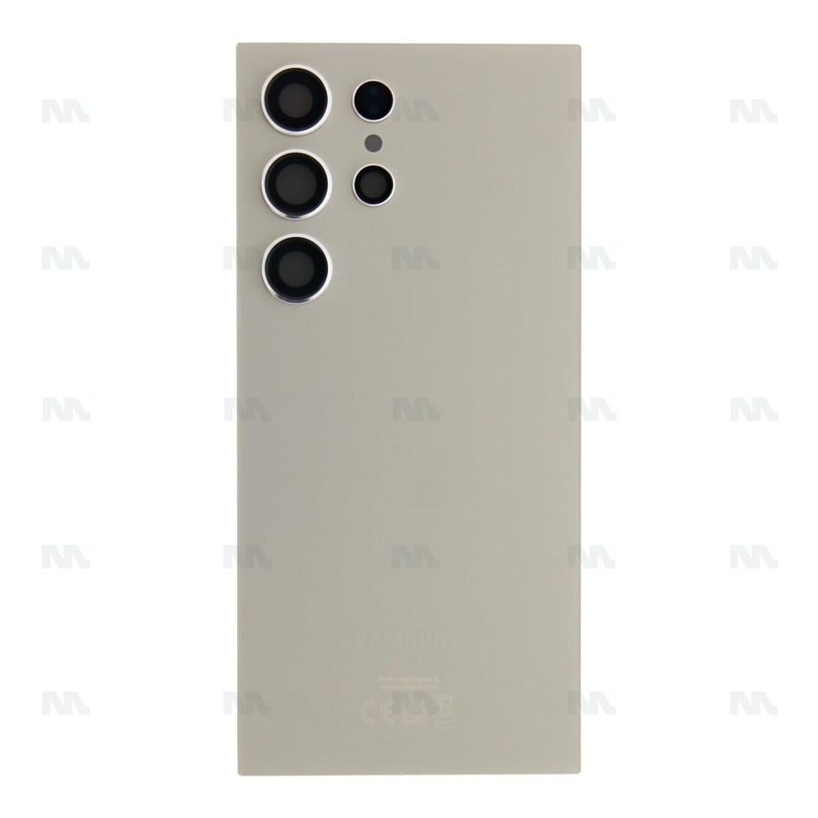 Vitre arrière pour Samsung Galaxy S24 Ultra S928B avec objectif gris titane Original