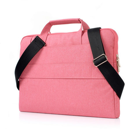 Housse pour ordinateur portable avec bandoulière 11, 12 pouces rose