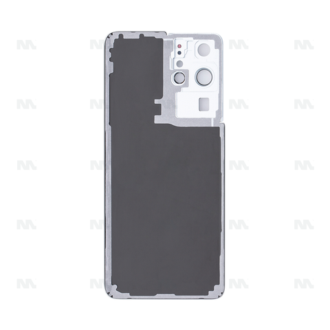 Vitre arrière pour Samsung Galaxy S21 Ultra G998B avec objectif Phantom Silver Original