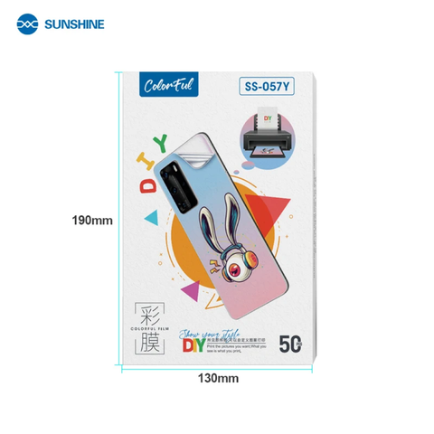 Film d'impression couleur Sunshine SS-057Y DIY (50 pièces)