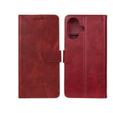 Rixus Bookcase pour Apple iPhone 16 Rouge foncé