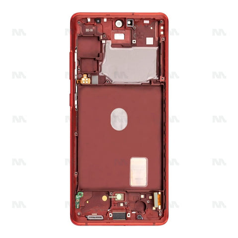 Chassis + Ecran Officiel Service Pack + Vitre pour Samsung Galaxy S20 FE G780F / 5G G781B - Cloud Red