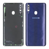 Vitre arrière pour Samsung Galaxy A20s A207F avec objectif bleu OEM